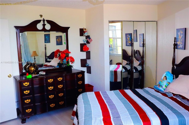 900 Saint Charles Pl Unit 316, Pembroke Pines, FL 33026 - bedroom featuring a closet and wood finished floors