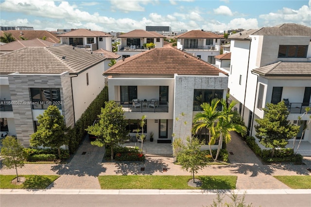 exterior space with a balcony