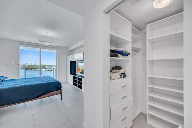 view of tiled bedroom