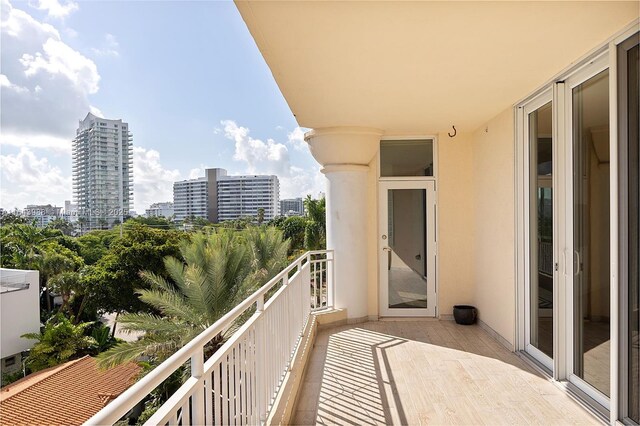 view of balcony