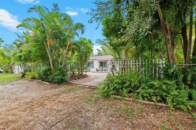 view of yard with a patio