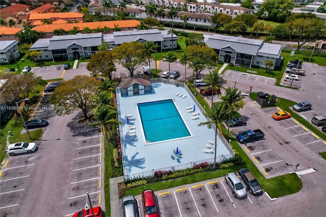 468 NE 206th Ln Unit 105, Miami, FL 33179 - birds eye view of property with a residential view