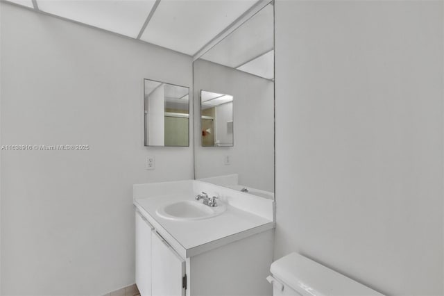 468 NE 206th Ln Unit 105, Miami, FL 33179 - half bathroom featuring toilet and vanity