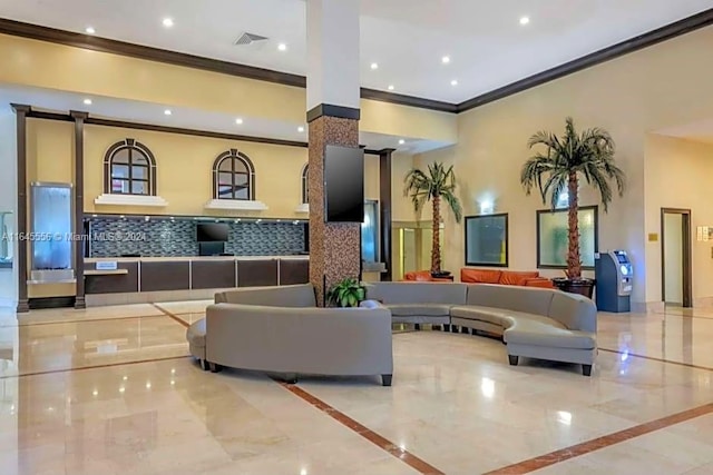 lobby featuring visible vents