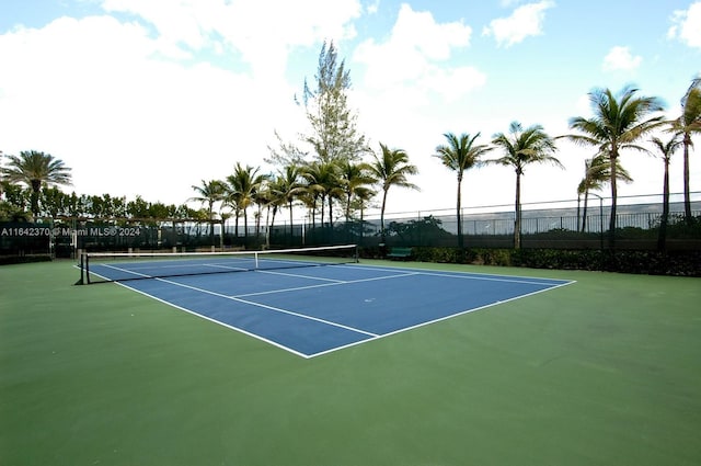 view of tennis court