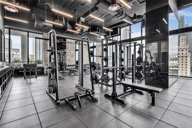 view of exercise room