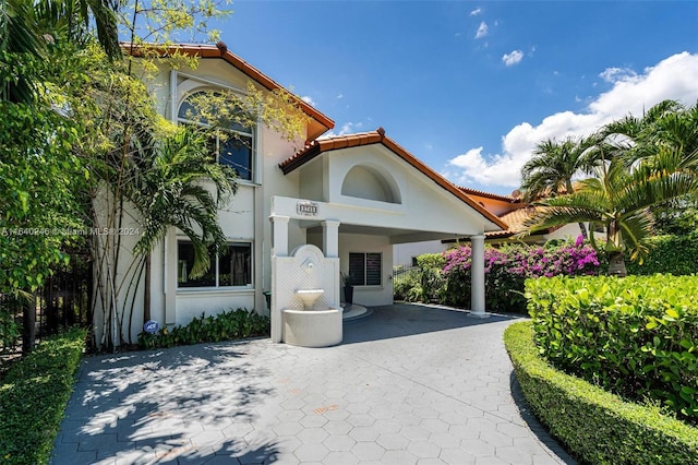 view of mediterranean / spanish-style home