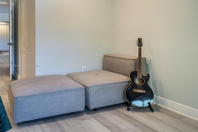 interior space featuring light wood-type flooring