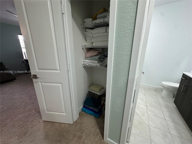 view of closet