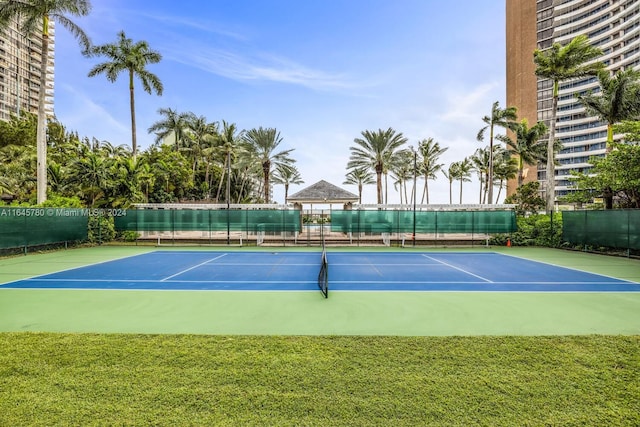 view of tennis court