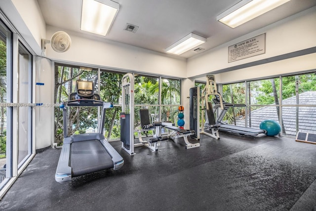 view of exercise room