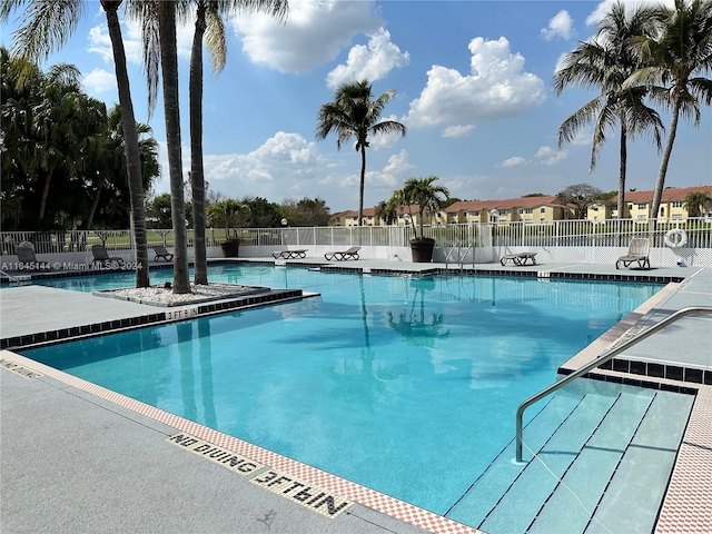 view of pool