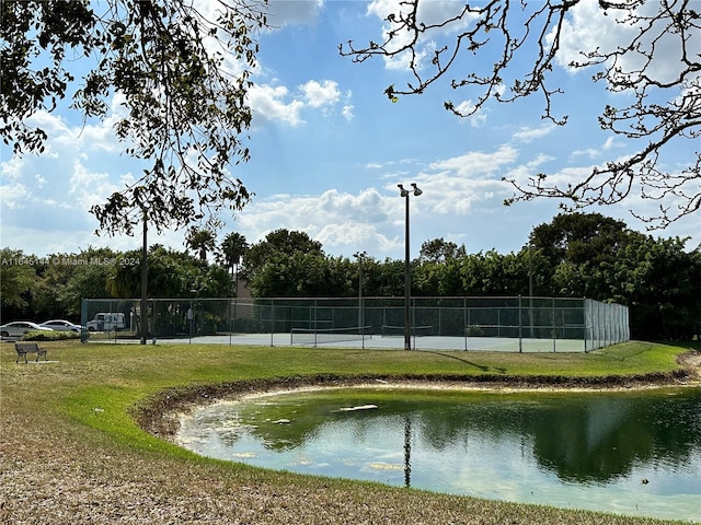 view of water feature