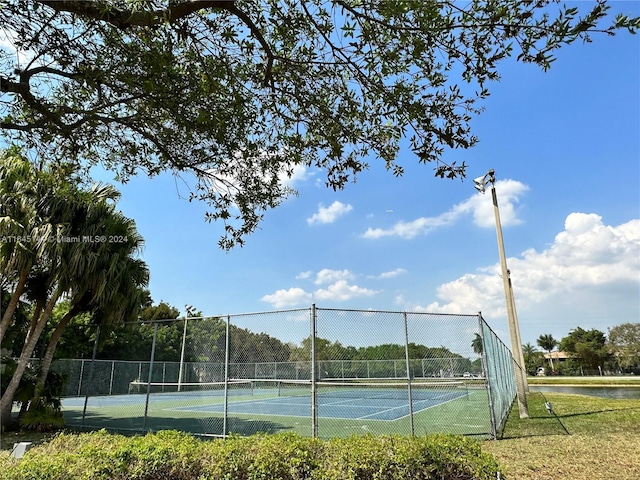 view of tennis court