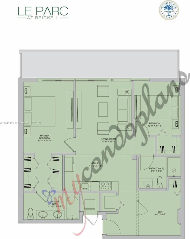1600 SW 1st Ave Unit 614, Miami, FL 33129 - view of layout