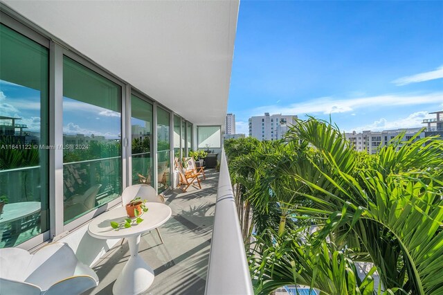 1600 SW 1st Ave Unit 614, Miami, FL 33129 - balcony featuring a view of city