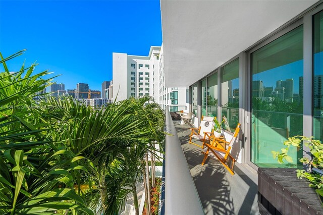 1600 SW 1st Ave Unit 614, Miami, FL 33129 - balcony featuring a city view