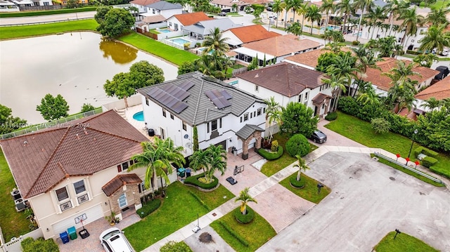 aerial view featuring a residential view