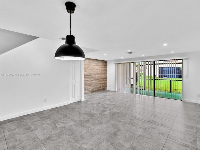 view of tiled spare room