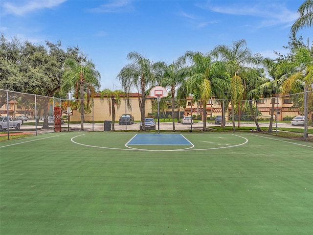 view of sport court