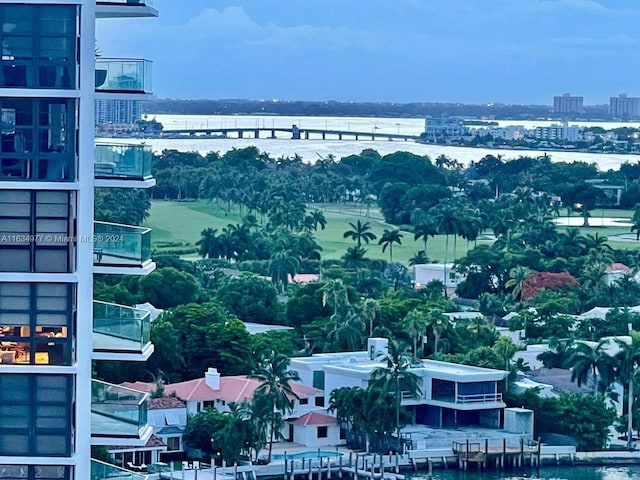 water view with nearby urban area