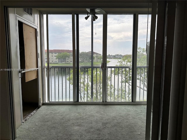 interior space with carpet floors and a healthy amount of sunlight