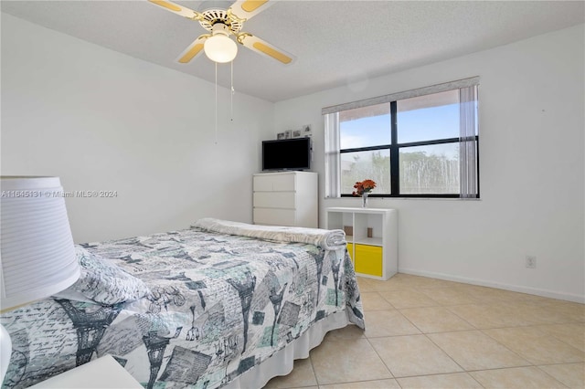 10207 Sunrise Lakes Blvd Unit 203, Sunrise, FL 33322 - bedroom featuring light tile patterned floors and ceiling fan