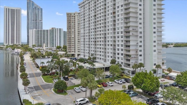 view of property featuring a water view