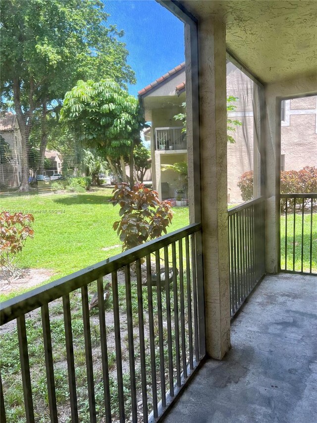 view of balcony