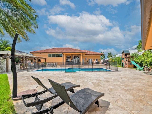 175 SW 132nd Ave, Miami, FL 33184 - view of pool featuring a gazebo and a patio