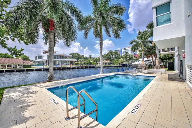 view of pool with a patio