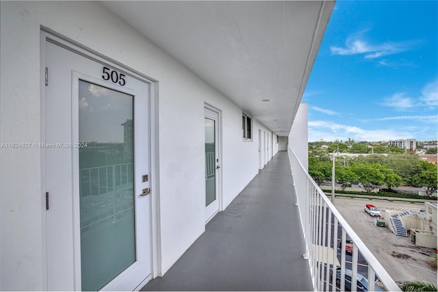 view of balcony