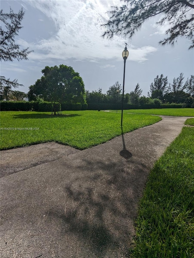 surrounding community featuring a lawn