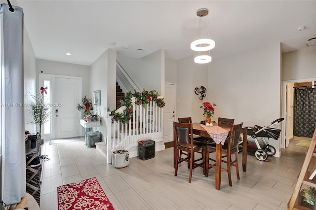 view of dining area