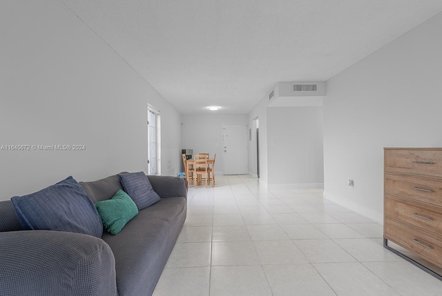 view of tiled living room