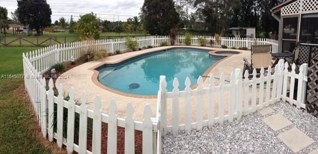 view of pool