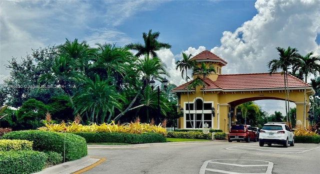 view of vehicle parking