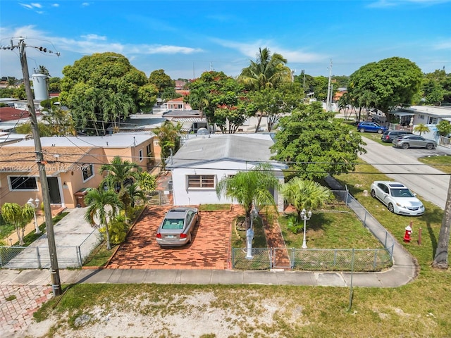 drone / aerial view featuring a residential view