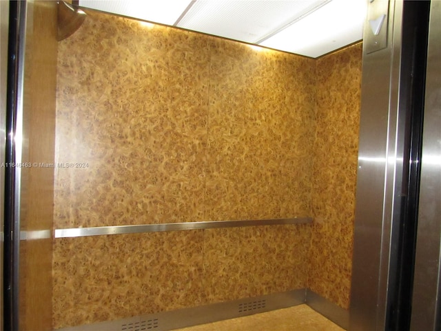 interior space featuring elevator