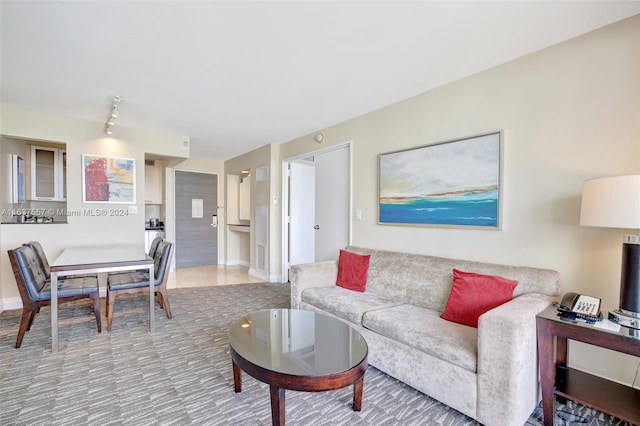 living room with baseboards