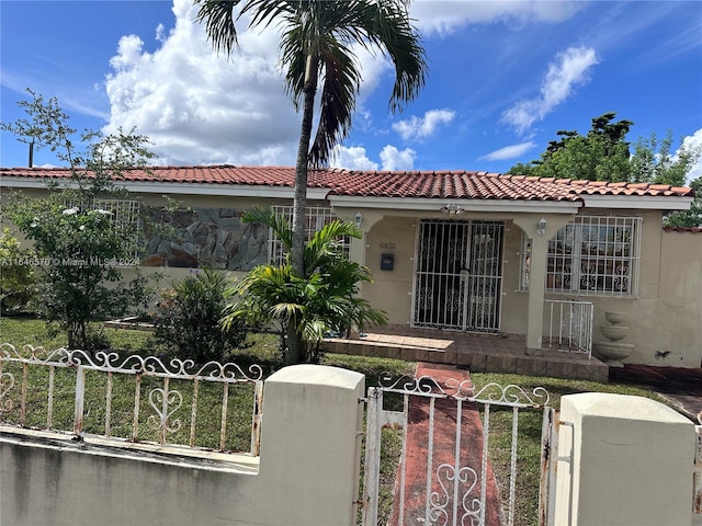 view of mediterranean / spanish house