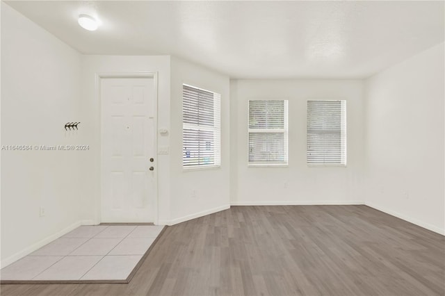 foyer featuring light hardwood / wood-style floors