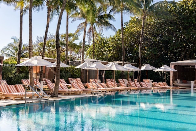 pool featuring a patio