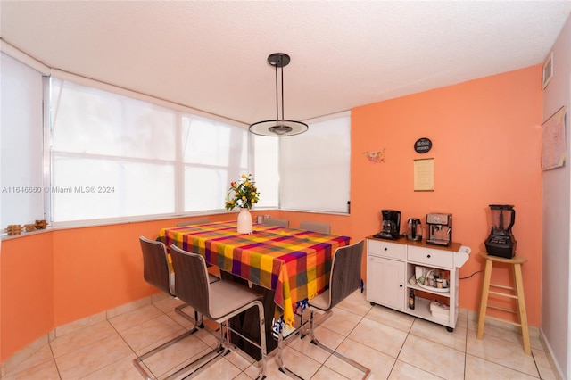 view of tiled dining room