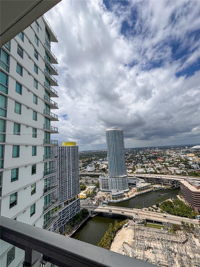 view of city featuring a water view