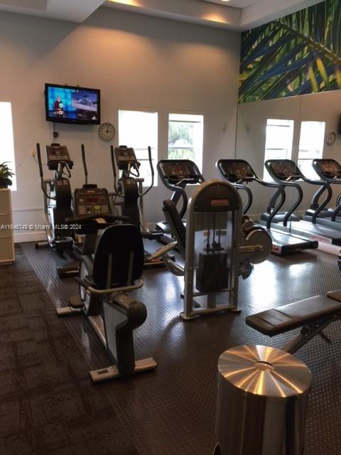 view of workout area