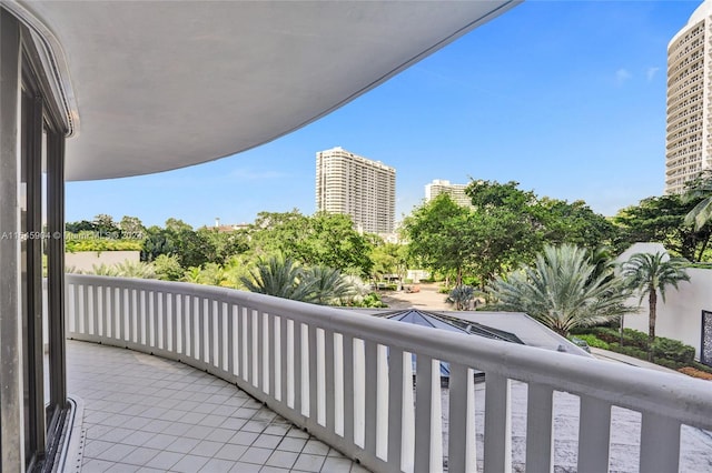 view of balcony