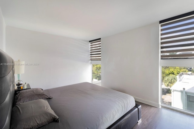 bedroom featuring hardwood / wood-style floors