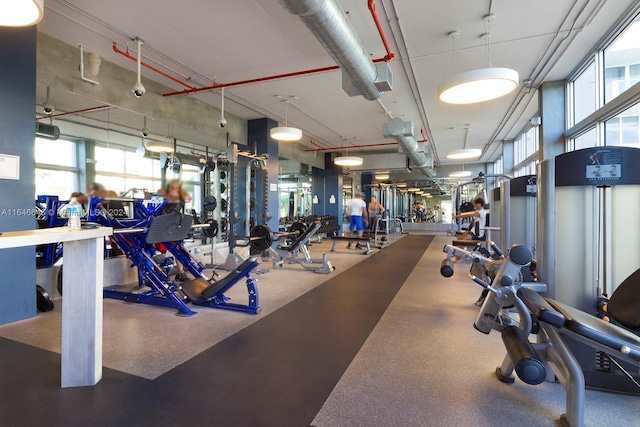 view of workout area