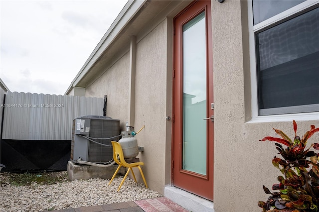 view of home's exterior featuring central AC unit